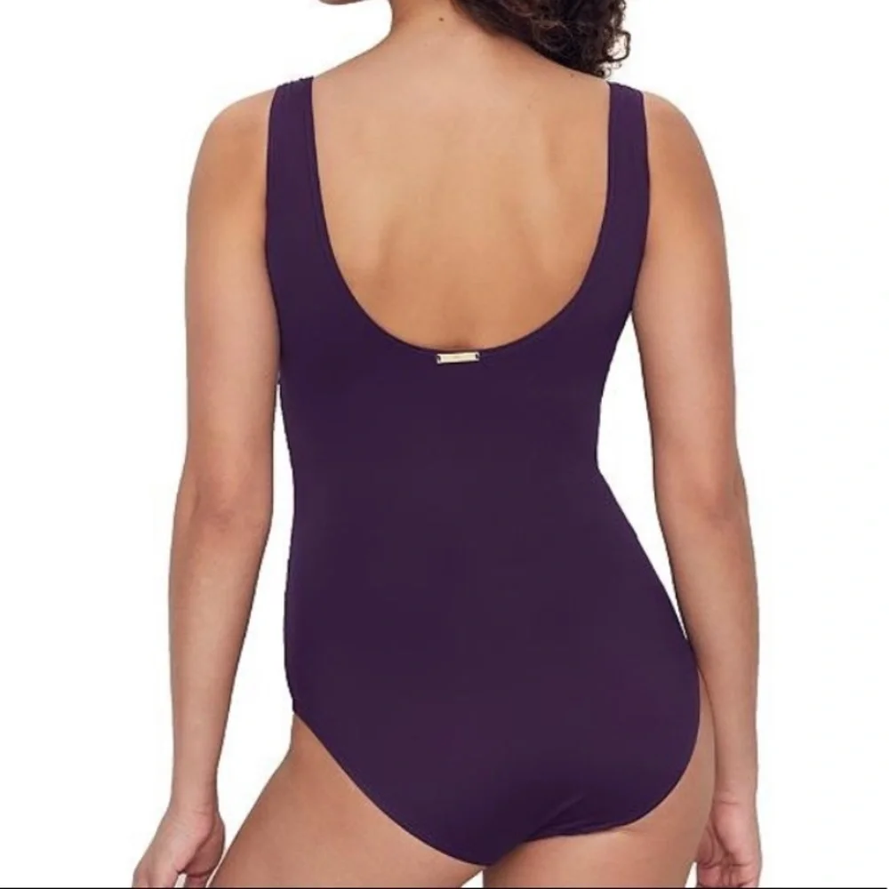 LAUREN Ralph Lauren Ruffle One Piece Swimsuit